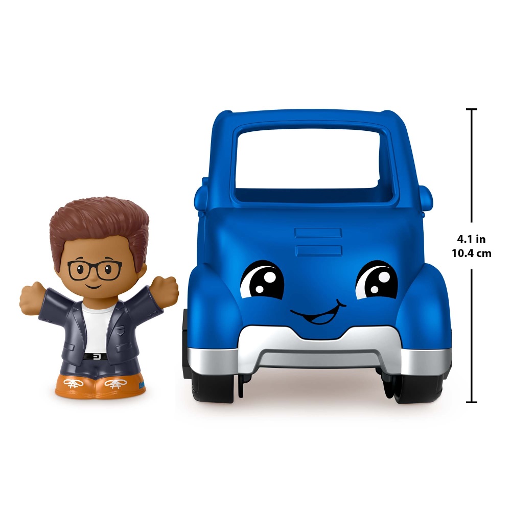 Fisher Price - Little People, Όχημα Με Φιγούρα, Blue Electric Car HMX82 (HPX84)