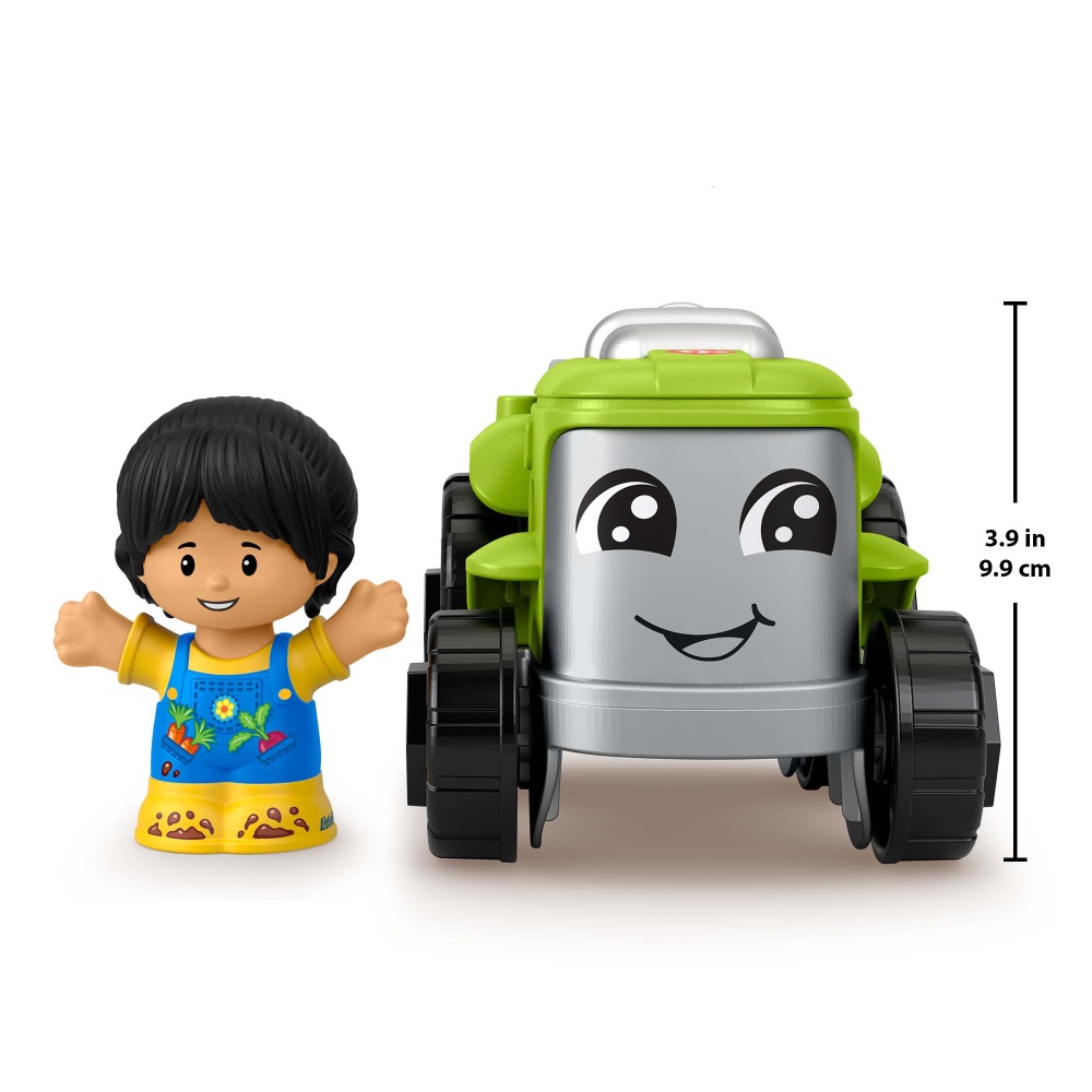 Fisher Price - Little People, Όχημα Με Φιγούρα, Green Farm Tractor HPX87 (HPX84)