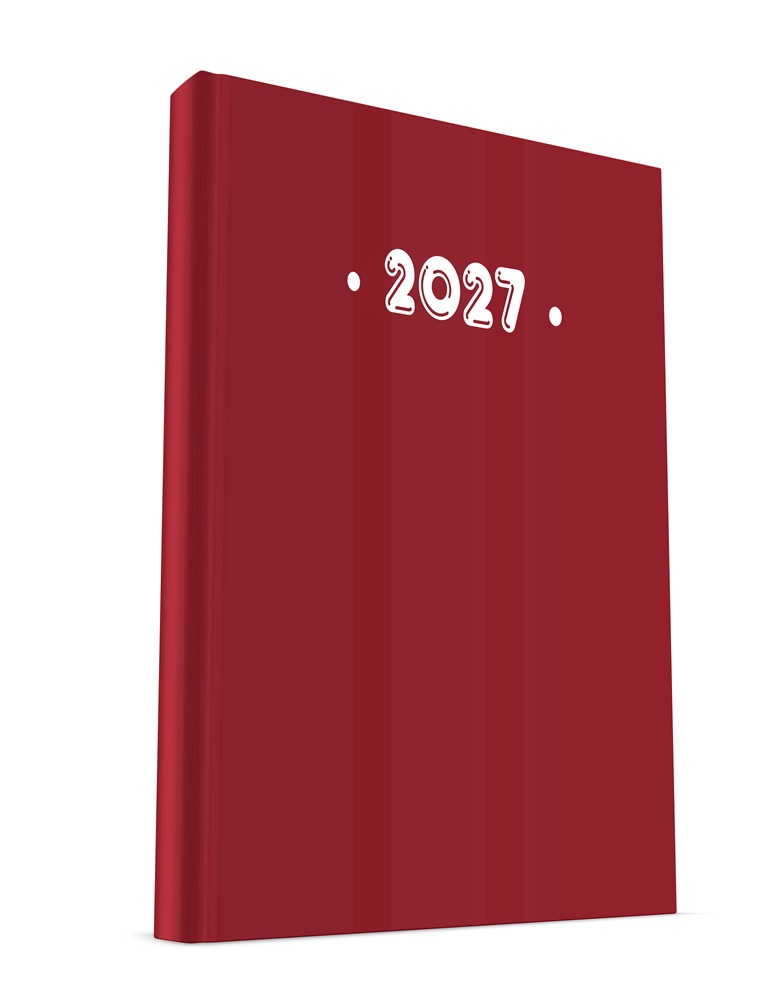 Υδρόγειος - Ημερήσιο Ημερολόγιο PVC 2027, Bordeaux 12x17 0305