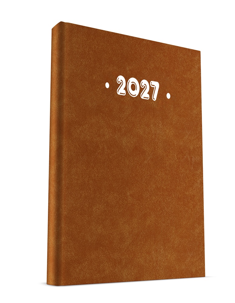 Υδρόγειος - Ημερήσιο Ημερολόγιο PVC 2027, Brown 12x17 0305