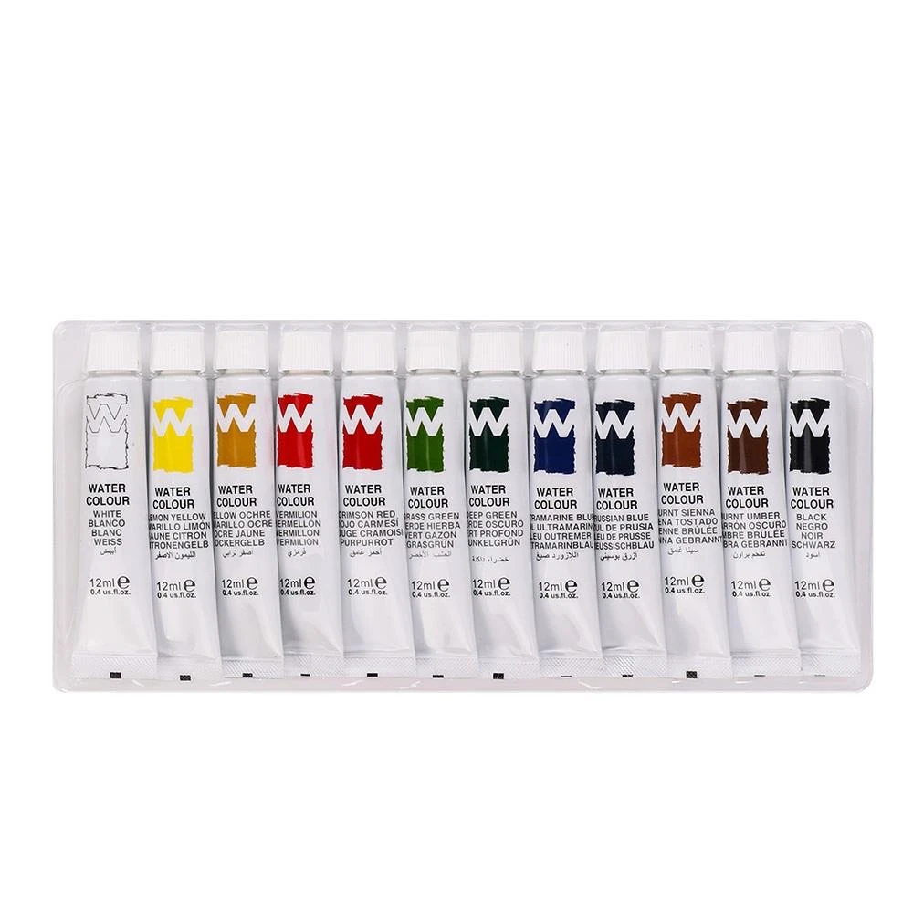 Sinoart - Χρώματα Ακουαρέλας, 12ml Σετ 12 Τεμ SFP001 Sinoart - Χρώματα Ακουαρέλας, 12ml Σετ 12 Τεμ SFP001