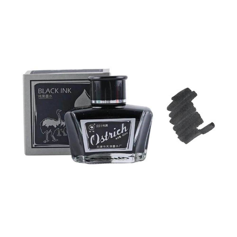 Ostrich - Μελάνι Καλλιγραφίας, Μαύρο 60ml SH022001