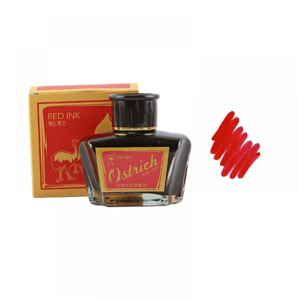 Ostrich - Μελάνι Καλλιγραφίας, Κόκκινο 60ml SH022003