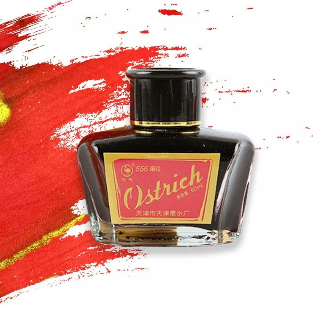 Ostrich - Μελάνι Καλλιγραφίας, Κόκκινο 60ml SH022003