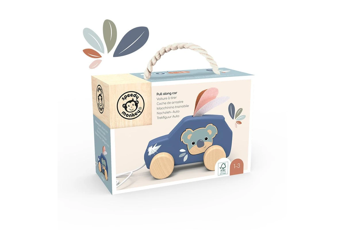 Speedy Monkey - Συρόμενο Αυτοκίνητο Τακτοποίησης 15x14x6 cm SP1038