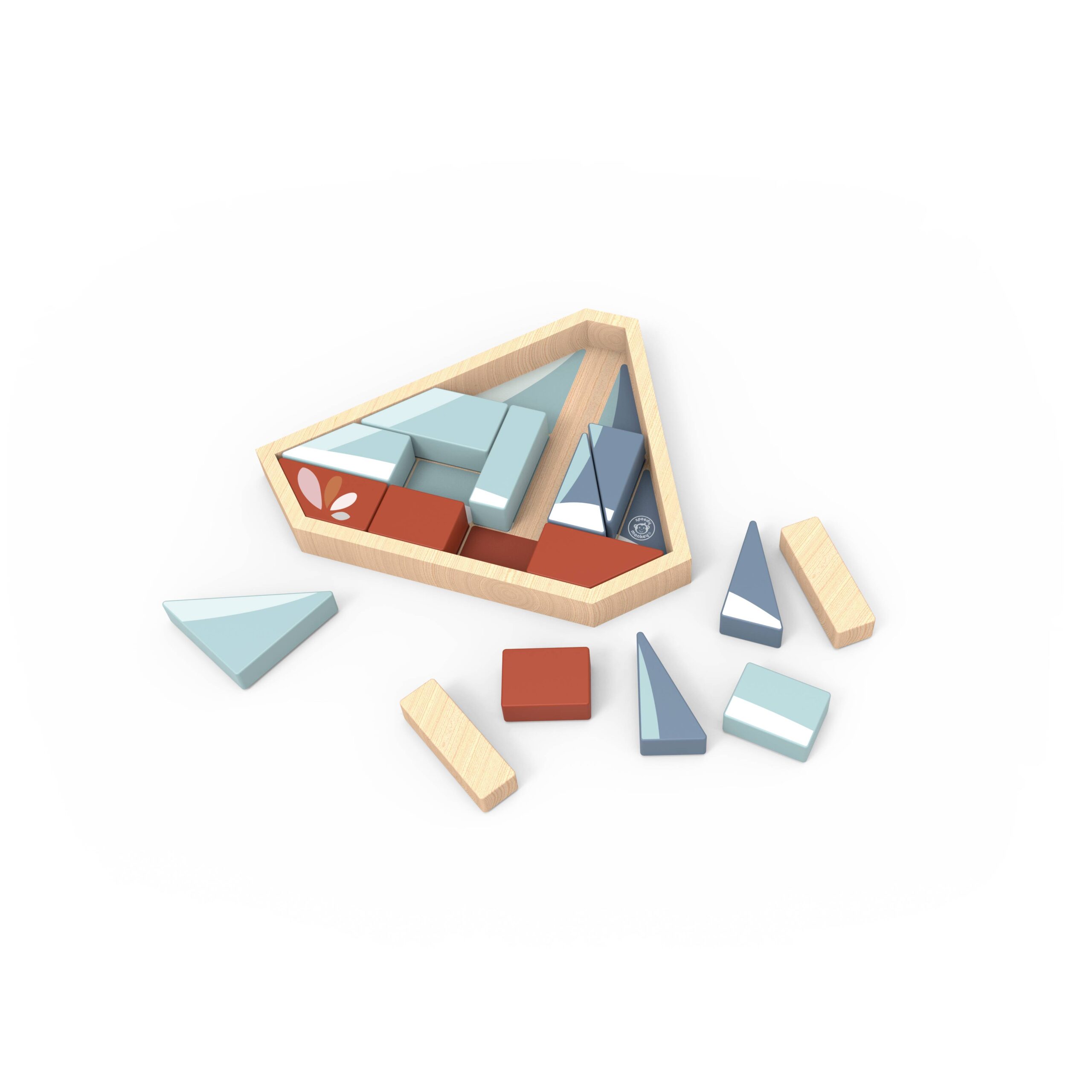 Speedy Monkey - Ξύλινο Παζλ Καραβάκι 26x20x2 cm SP1051