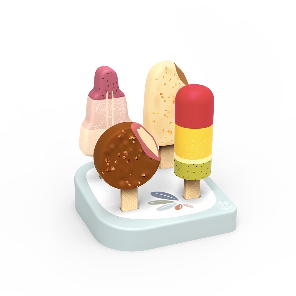 Speedy Monkey - Ξύλινο Σταντ παγωτών 10,5×10,5×11 cm SP3015
