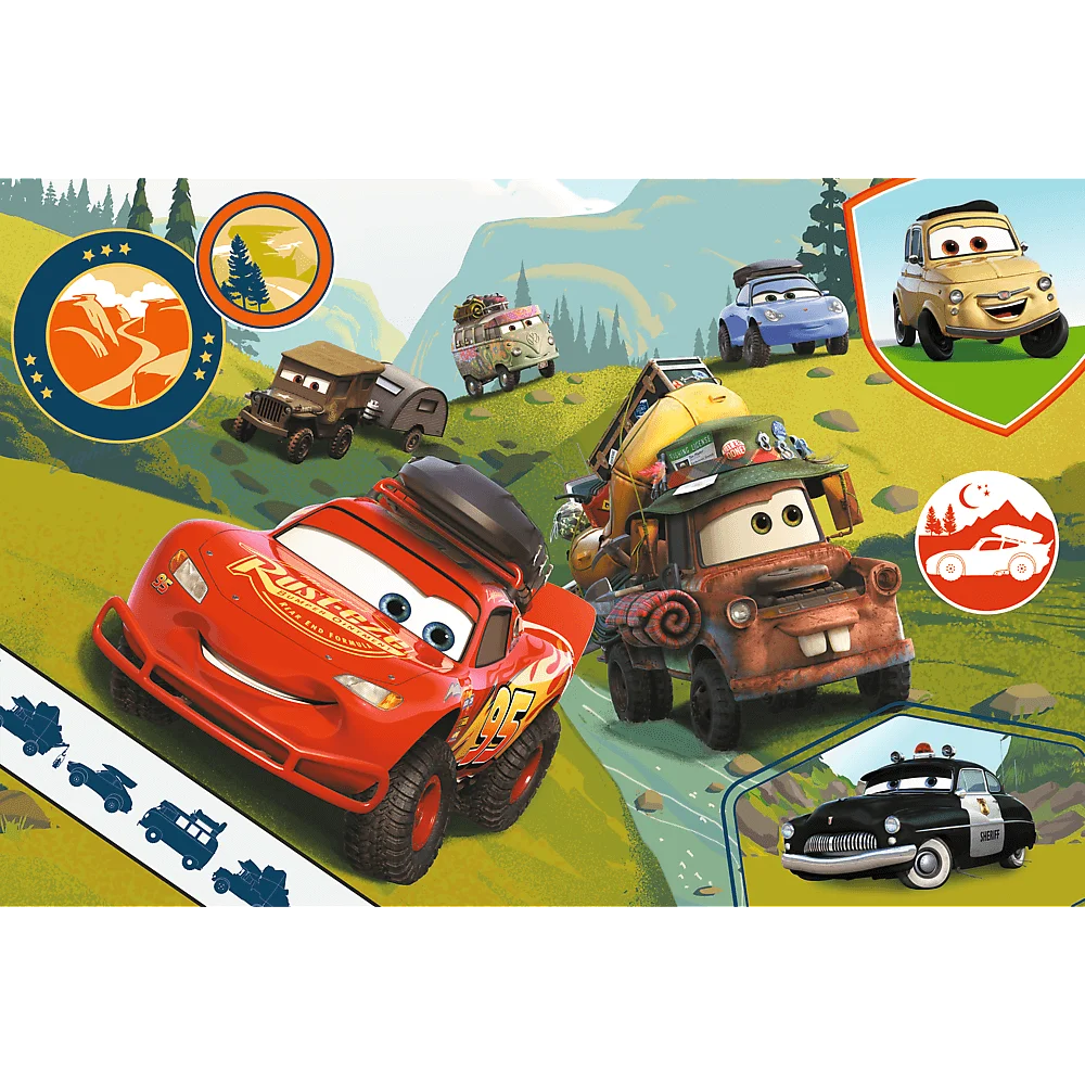 Trefl - Puzzle Maxi, Happy Cars 24 Pcs 14352