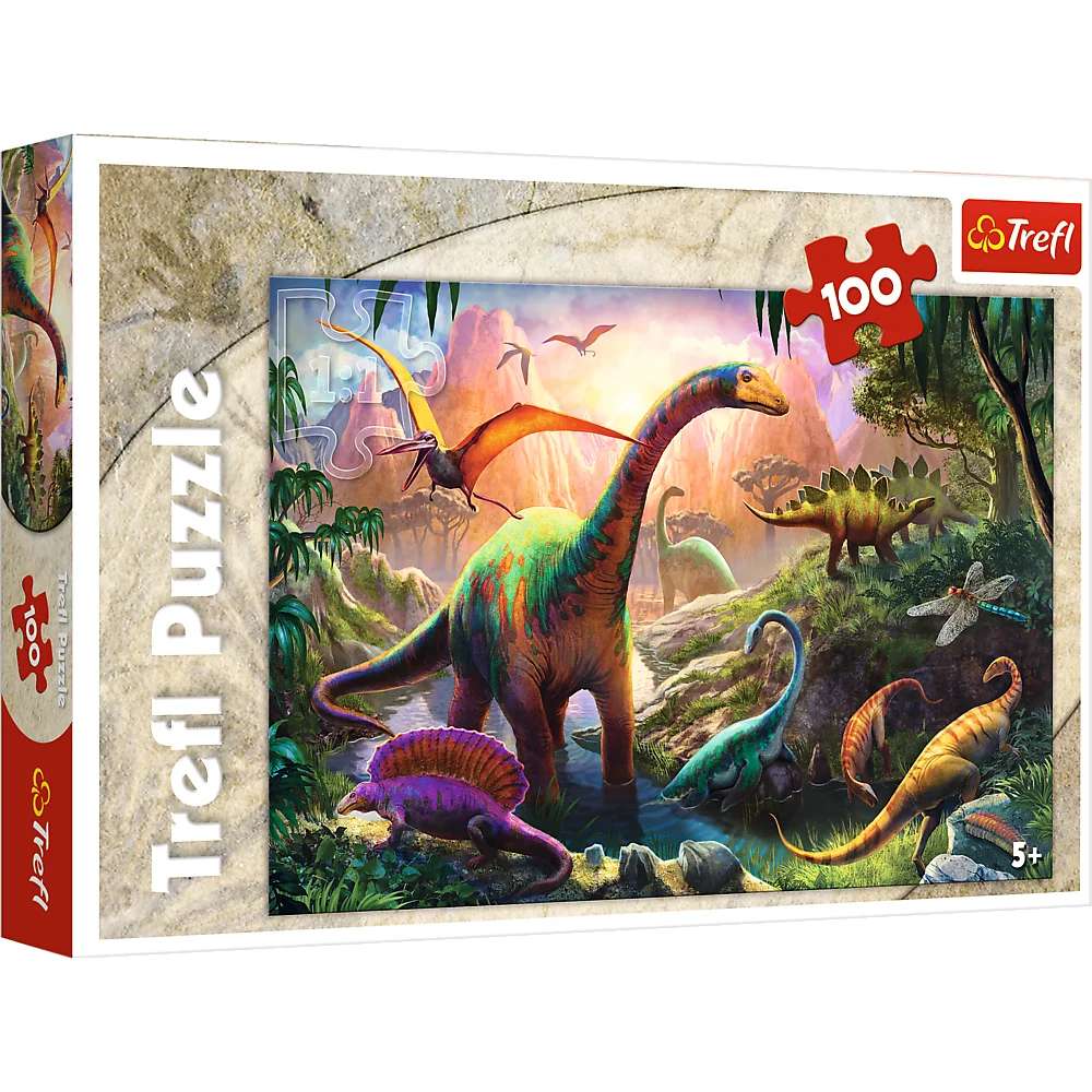 Trefl - Puzzle Dinosaurs' Land 100 Pcs 16277