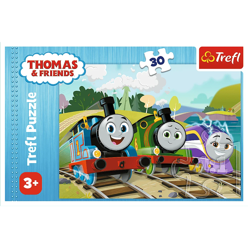 Trefl - Puzzle, Happy Thomas 30 Pcs 18294