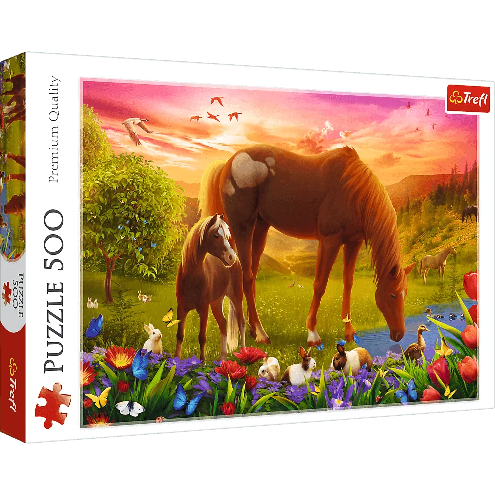 Trefl - Puzzle Horses In The Meadow 500 Pcs 37451