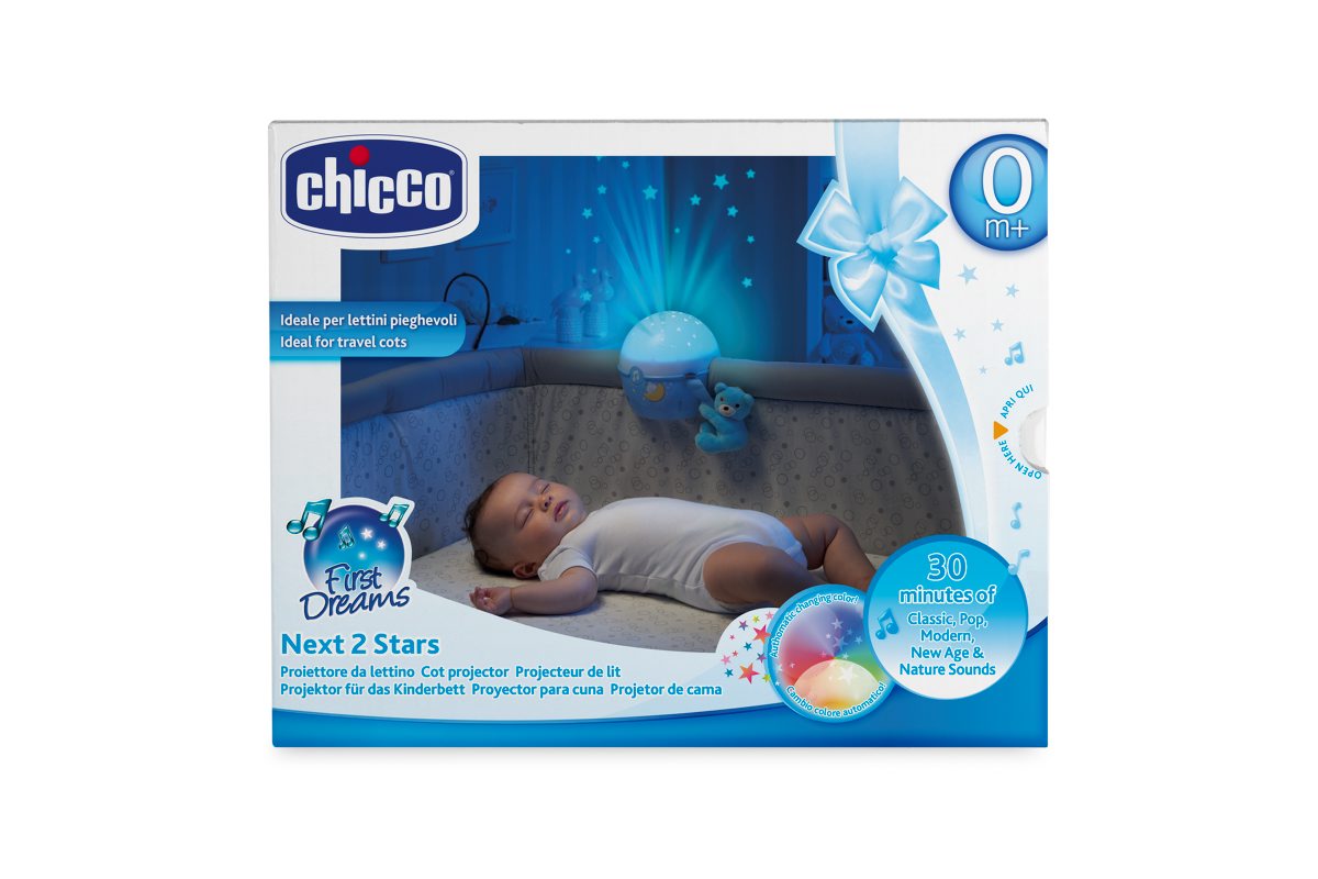 Chicco - Βρεφικό Παιχνίδι Κούνιας Κοντά στα Αστέρια Σιέλ Y01-07647-20