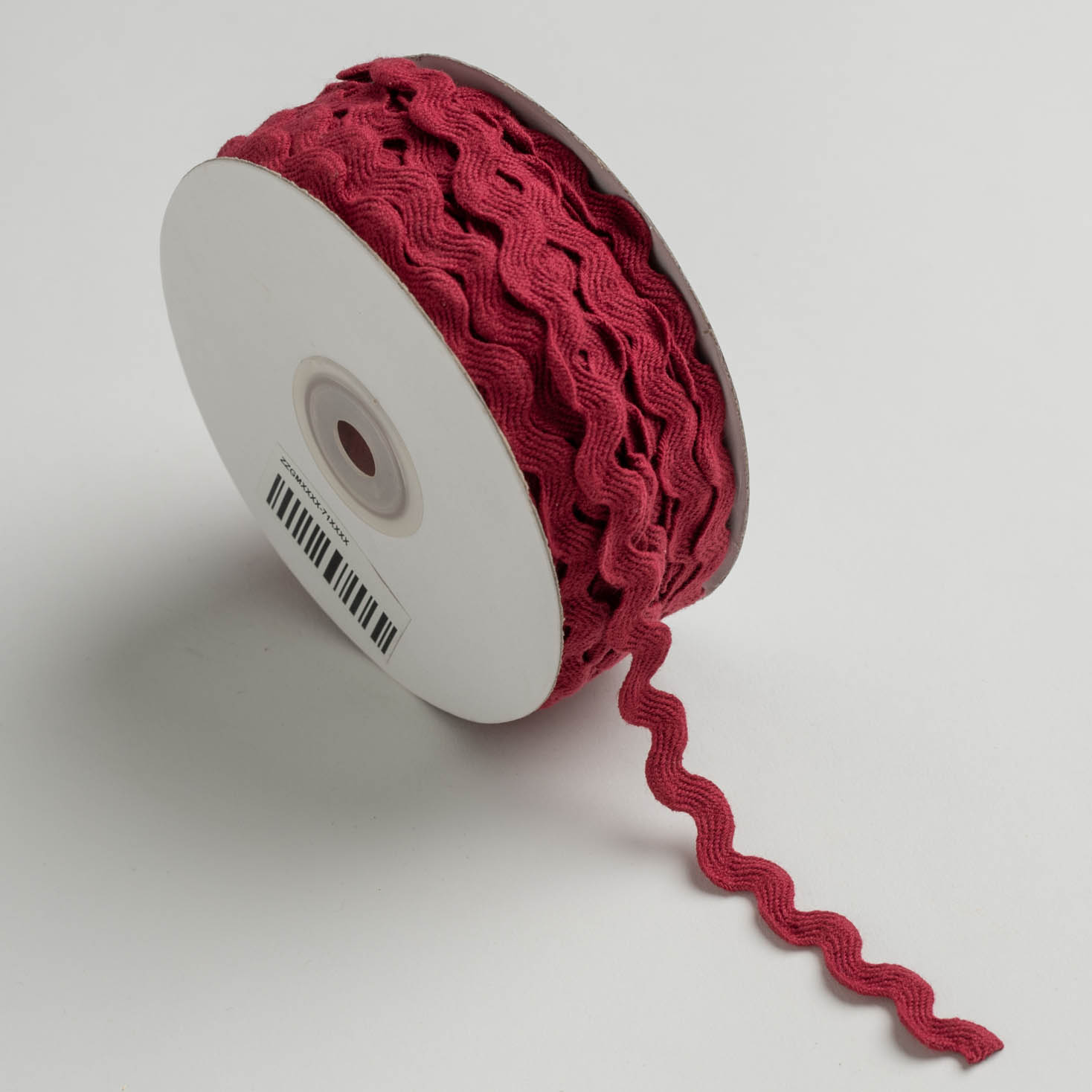 Kyriacou - Κορδέλα Zig-Zag Ματτ Χρωματιστή 8mmX25M, Burgundy ZZGMXXXX-71XXXX