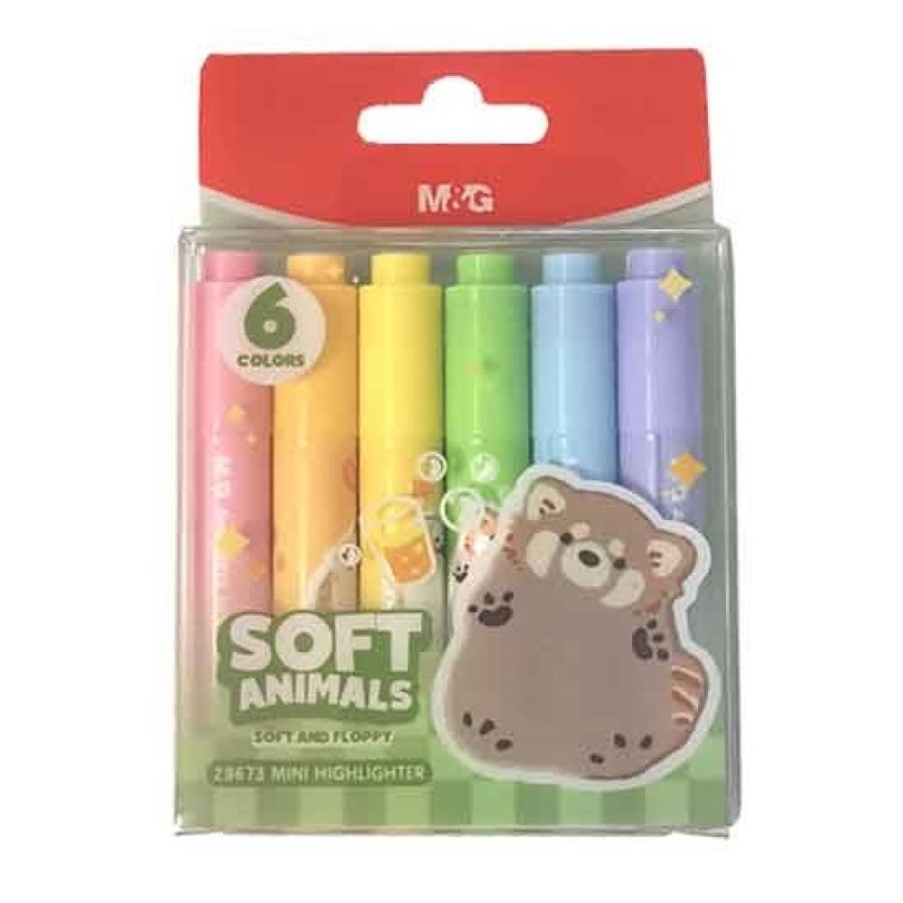 M&G - Μαρκαδόρος Υπογράμμισης Mini, Soft Animals 6 Τμχ AHM29673 M&G - Μαρκαδόρος Υπογράμμισης Mini, Soft Animals 6 Τμχ AHM29673