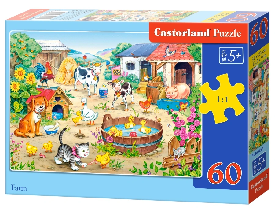 Castorland - Puzzle Farm 60 Pcs 06663 Castorland - Puzzle Farm 60 Pcs 06663