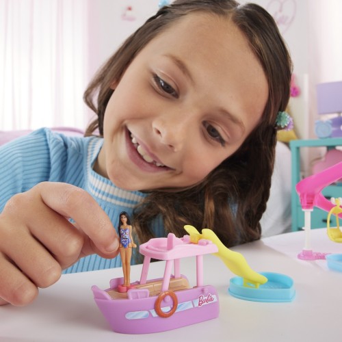 Mattel Barbie - Mini BarbieLand - Κούκλα Και Όχημα - Dreamboat HYF41 (HYF38)