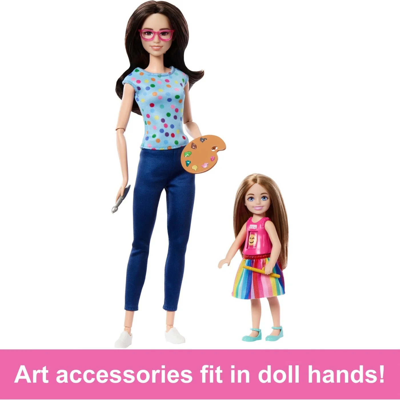 Mattel Barbie - You Can Be Anything, Barbie Kαι Chelsea Δασκάλα Καλλιτεχνικών HRG48