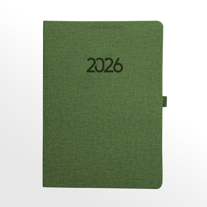 Υδρόγειος - Ημερήσιο Ημερολόγιο Canvas 2026, Green 15x21 0473 Υδρόγειος - Ημερήσιο Ημερολόγιο Canvas 2026, Green 15x21 0473