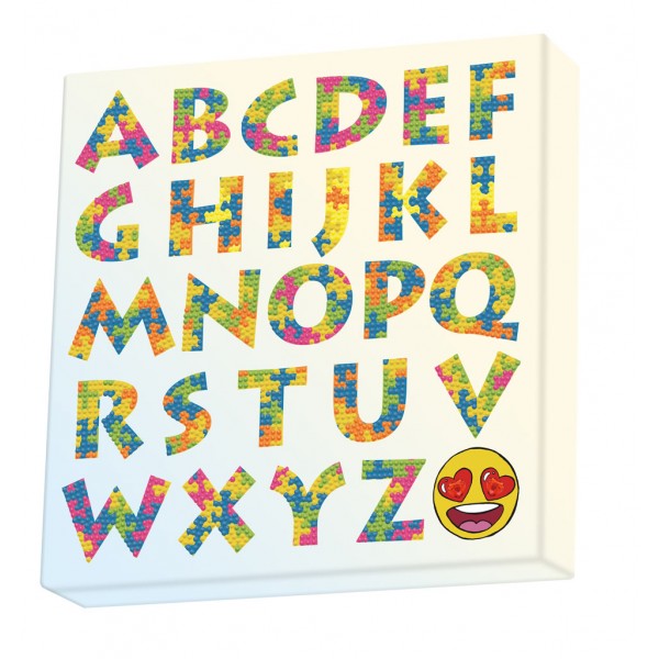 Diamond Dotz - Ψηφιδωτό, Puzzle Alphabet DBX.030 Diamond Dotz - Ψηφιδωτό, Puzzle Alphabet DBX.030