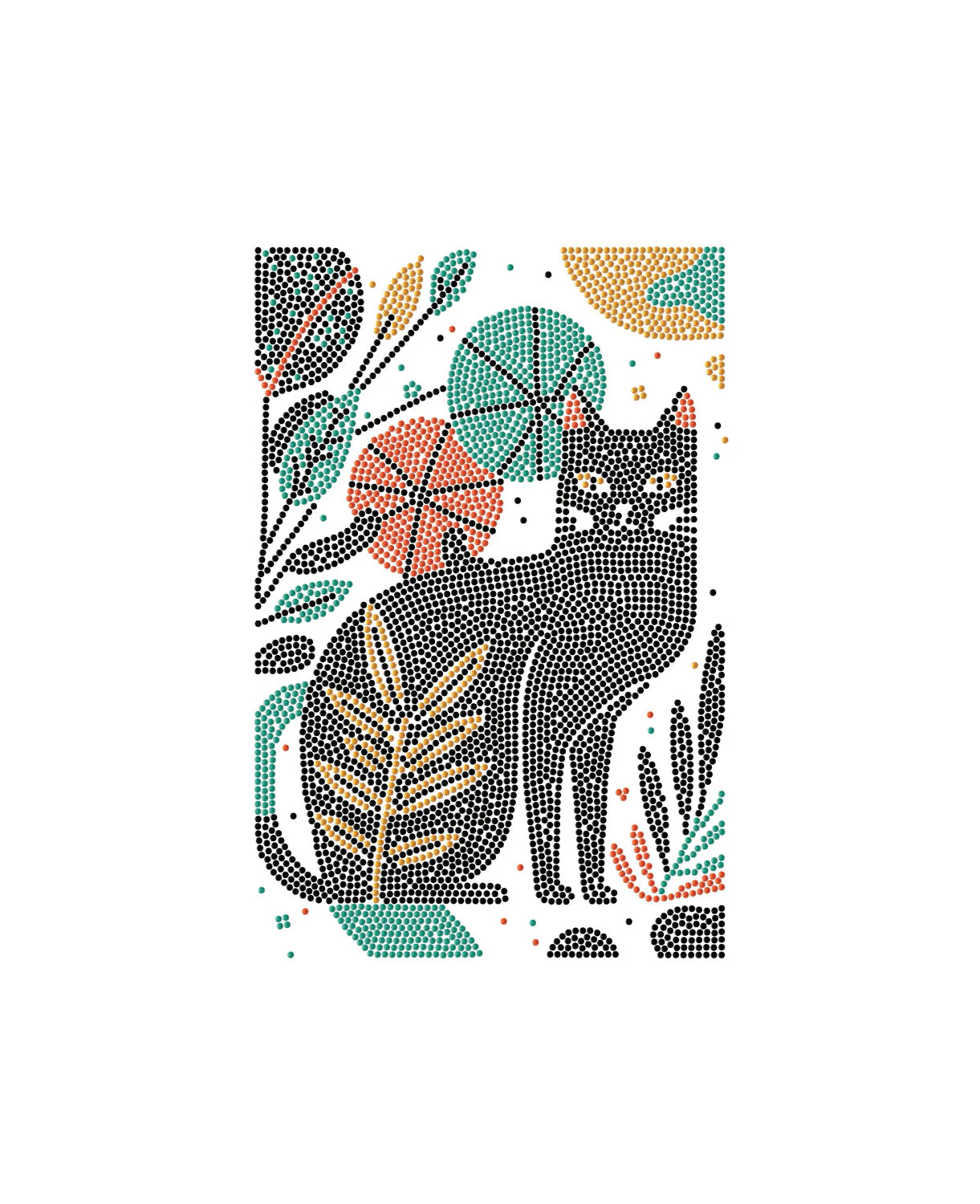 Diamond Dotz - Ψηφιδωτό, Boho Cat DBX3.004