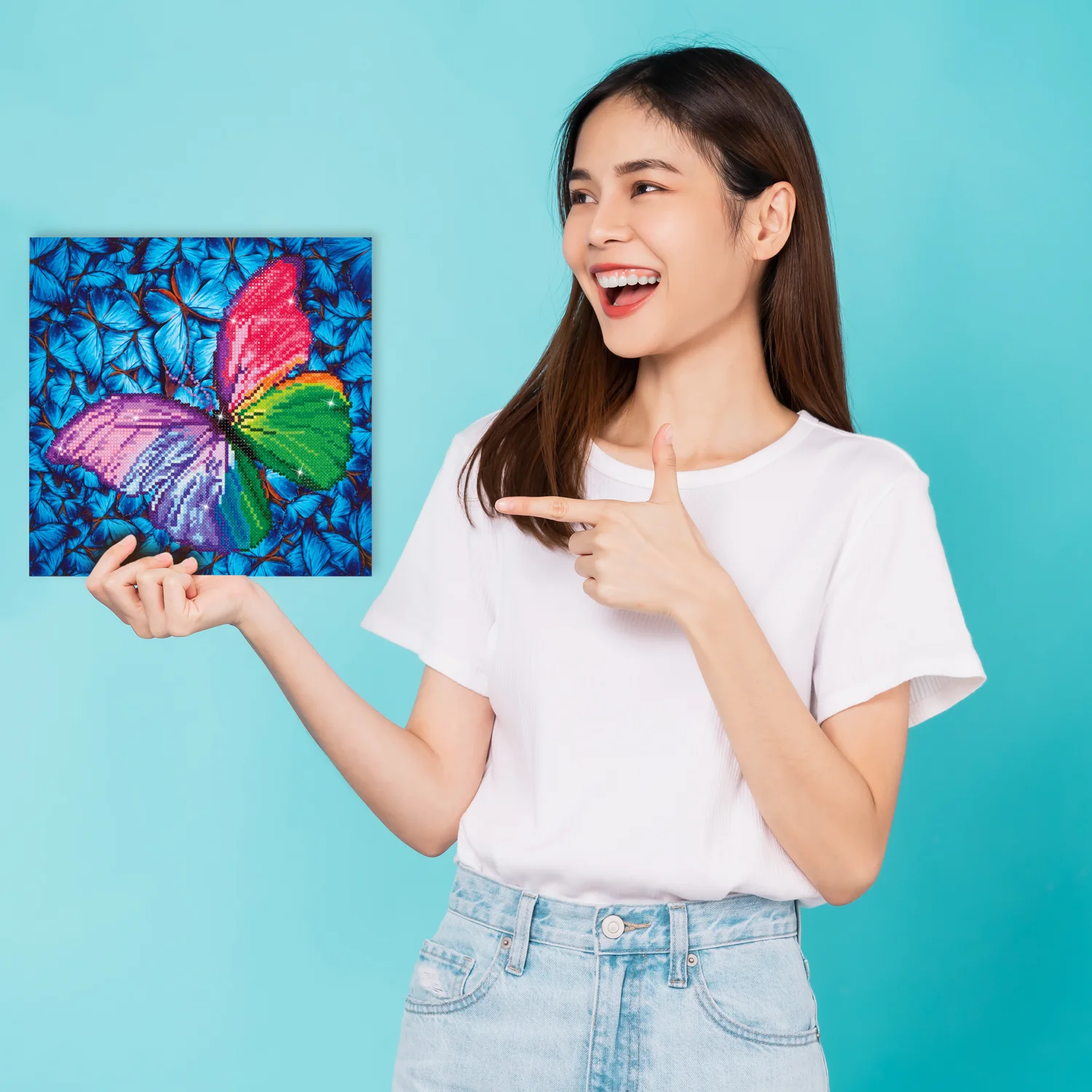 Diamond Dotz - Ψηφιδωτό, Flutter By Pink DD5.015