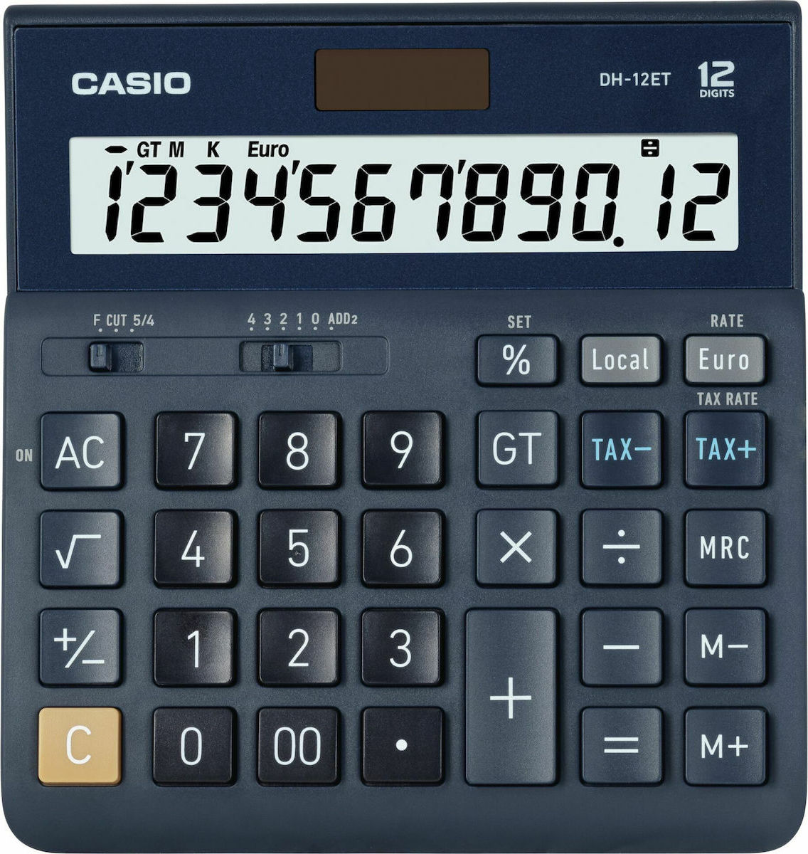 Casio - Αριθμομηχανή Λογιστική DH-12ET Casio - Αριθμομηχανή Λογιστική DH-12ET