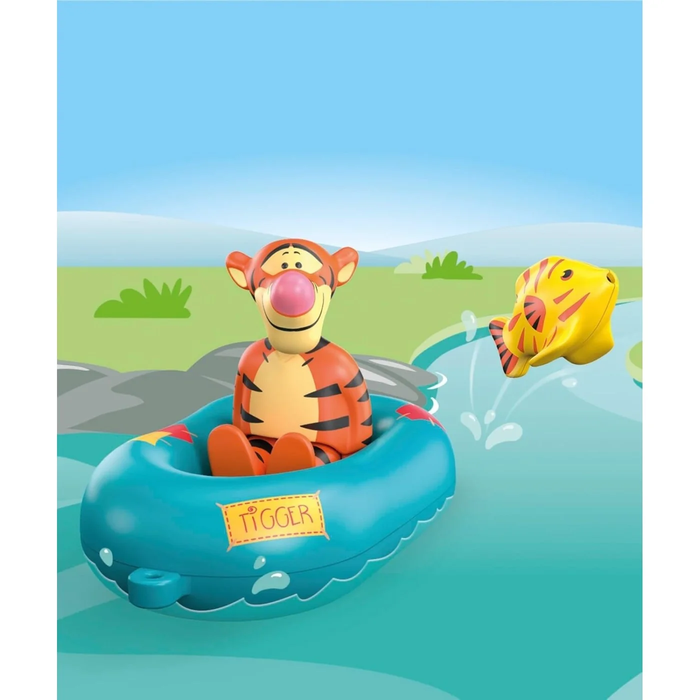 Playmobil Junior Aqua, Disney Winnie The Pooh - Η Φουσκωτή Βαρκούλα Του Τίγρη 71704