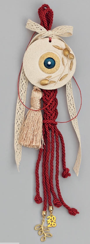 Adorex - Γούρι Με Κεραμικό Μάτι Με Ελιές EG-21028