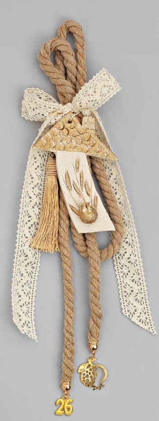 Adorex - Γούρι Με Κεραμικό Σπίτι Χρυσό EG-21032