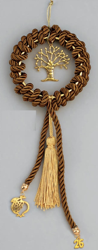 Adorex - Κρεμαστό Γούρι Στεφάνι Με Δέντρο Ζωής EG-22204