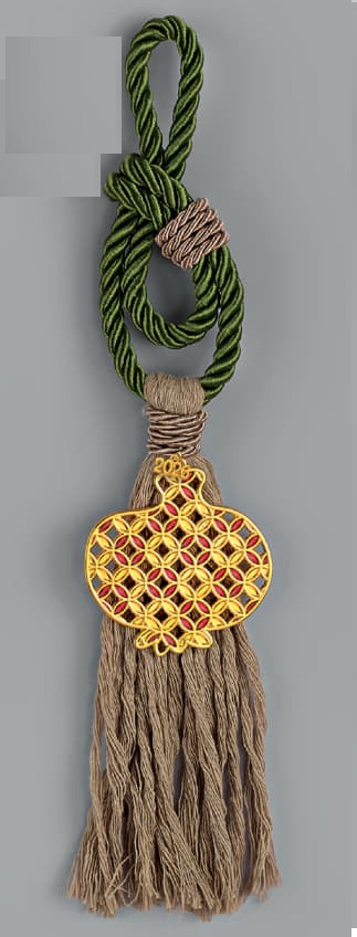 Adorex - Κρεμαστό Γούρι Με Μεταλλικό Ρόδι Κόκκινο EG-25002