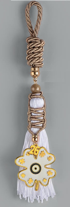 Adorex - Γούρι Με Μεταλλικό Τριφύλλι Με Σμάλτο EG-25101