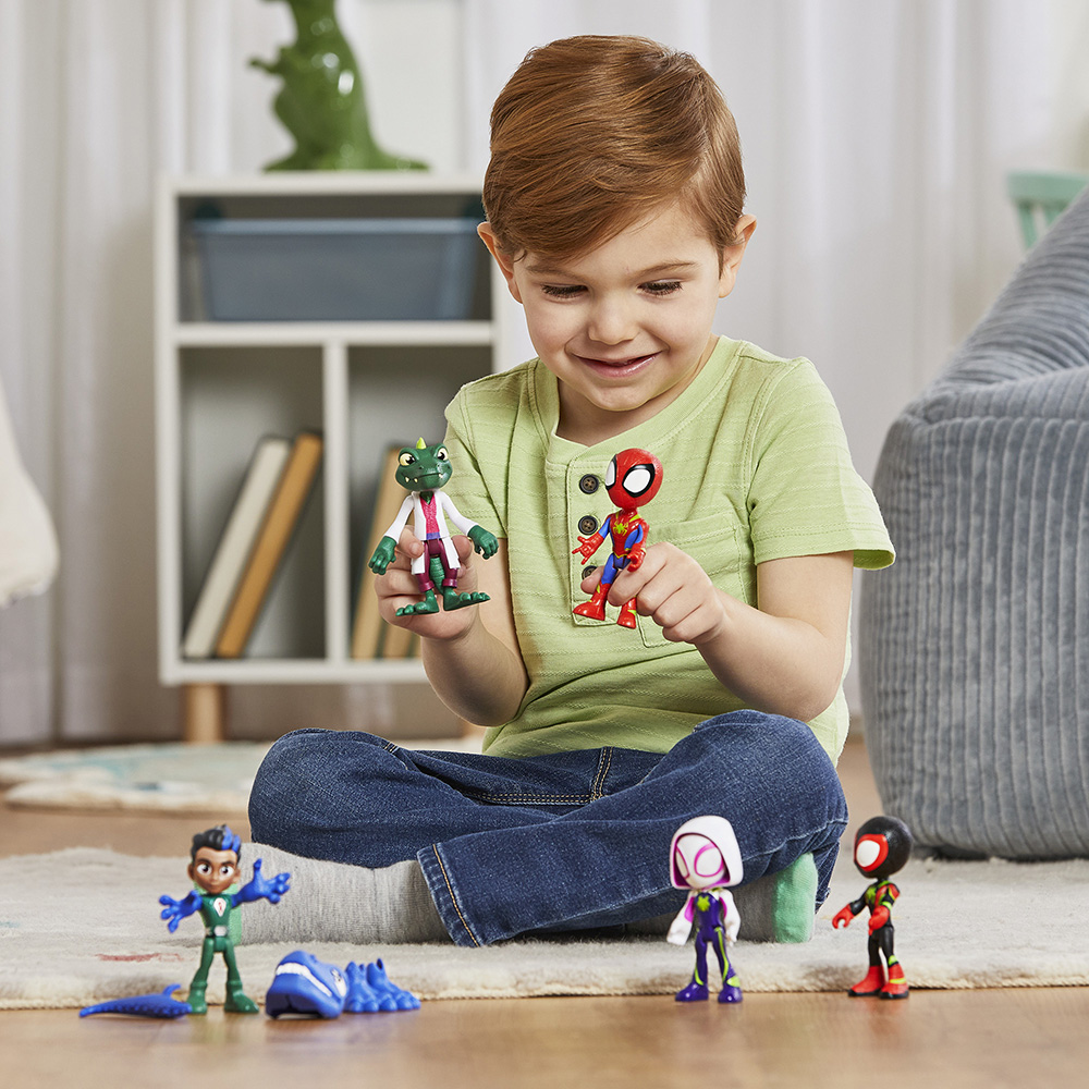Hasbro - Marvel Spidey & His Amazing Friends, Dino Heroes & Lizard Set F9483 Hasbro - Marvel Spidey & His Amazing Friends, Dino Heroes & Lizard Set F9483