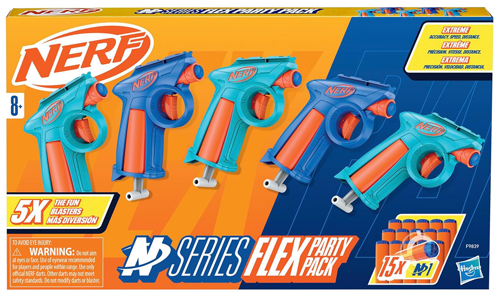 Hasbro Nerf - N Series Flex Party Pack, Εκτοξευτές F9839
