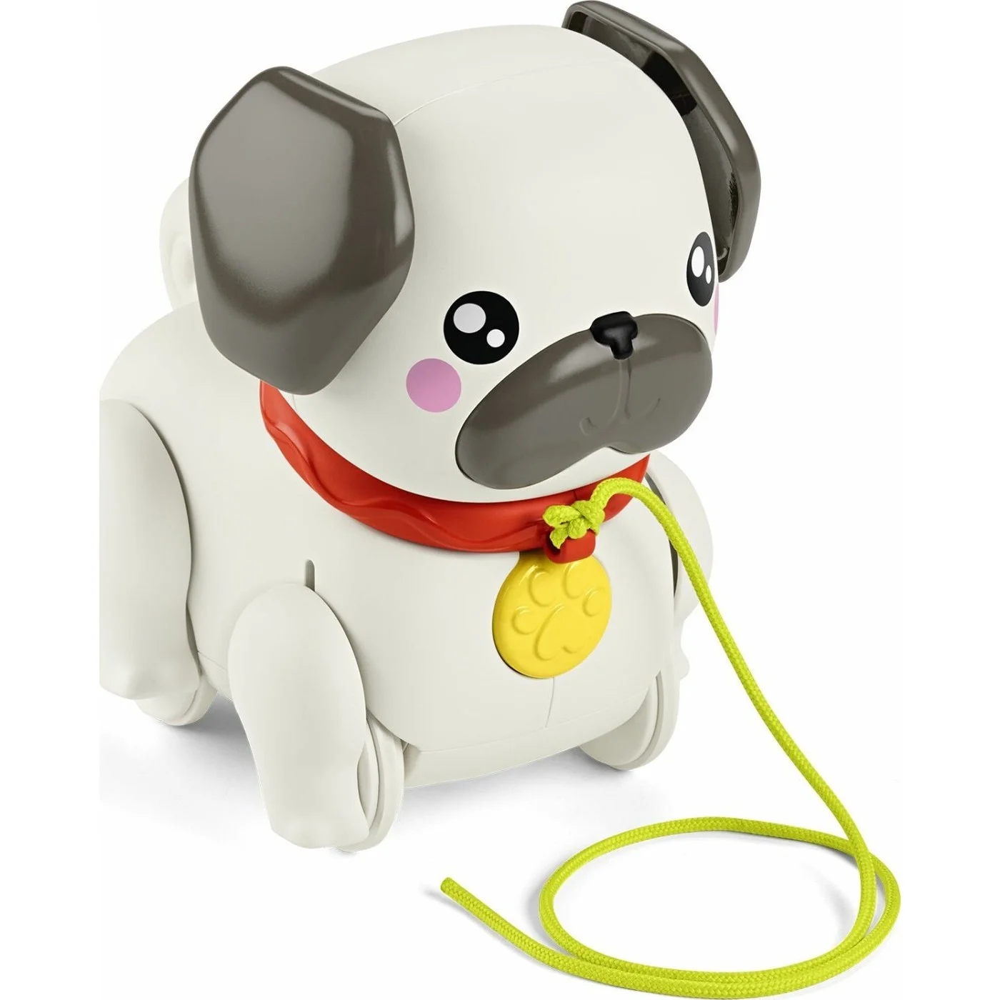 Fisher Price - Συρρόμενο Σκυλάκι Pug Παιχνίδι Με Σχοινάκι Για Τράβηγμα HTW94