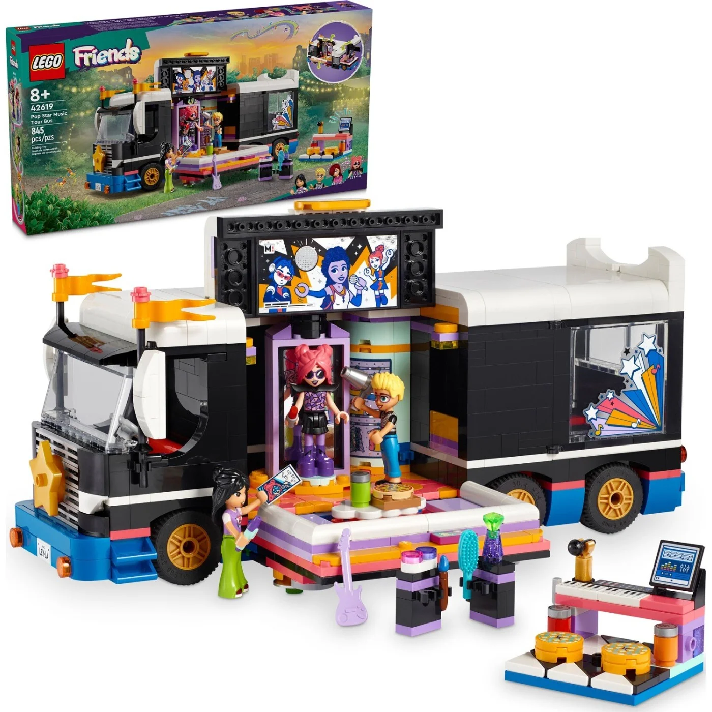 Lego Friends - Pop Star Music Tour Bus 42619