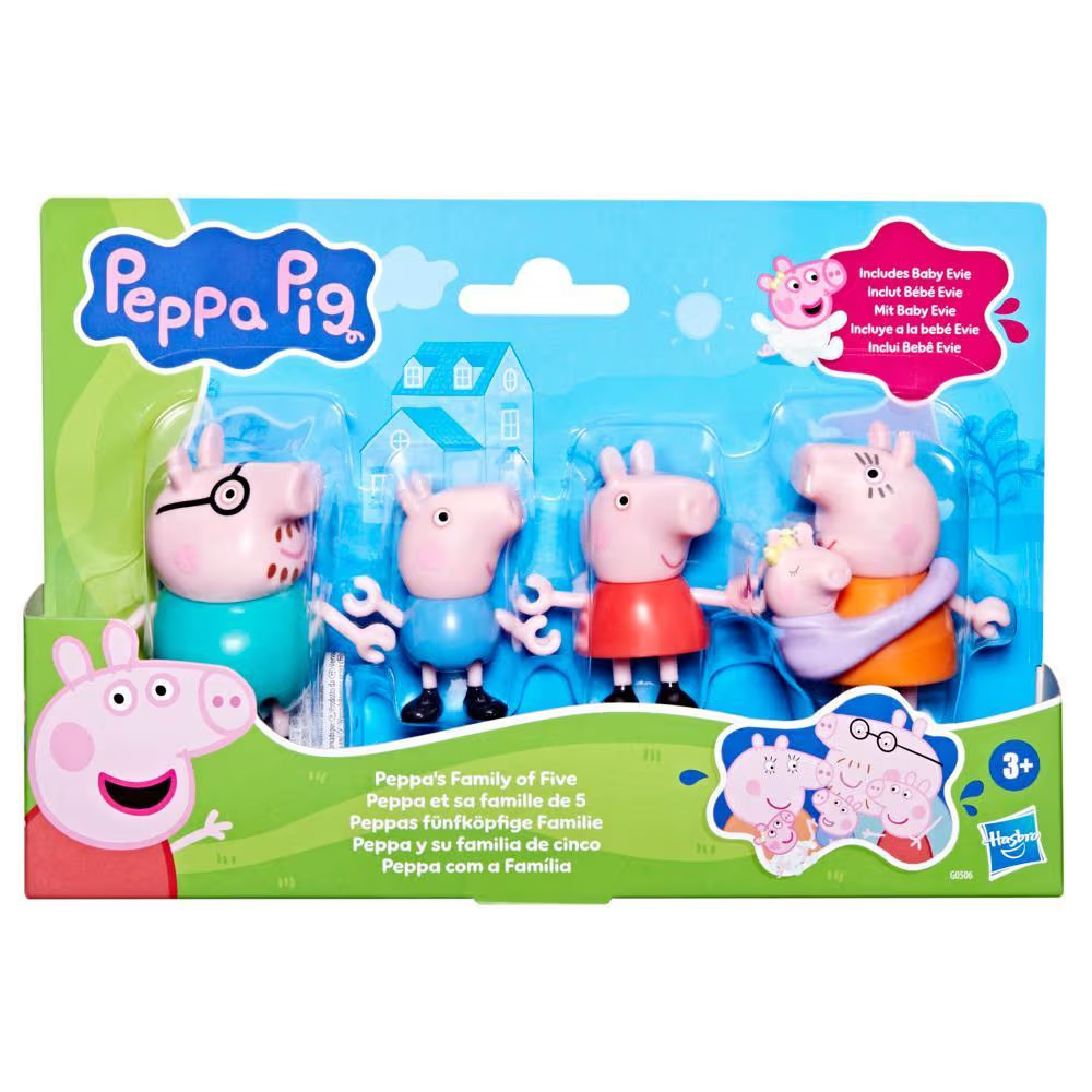 Hasbro - Peppa Pig, Peppa's Family Of Five G0506