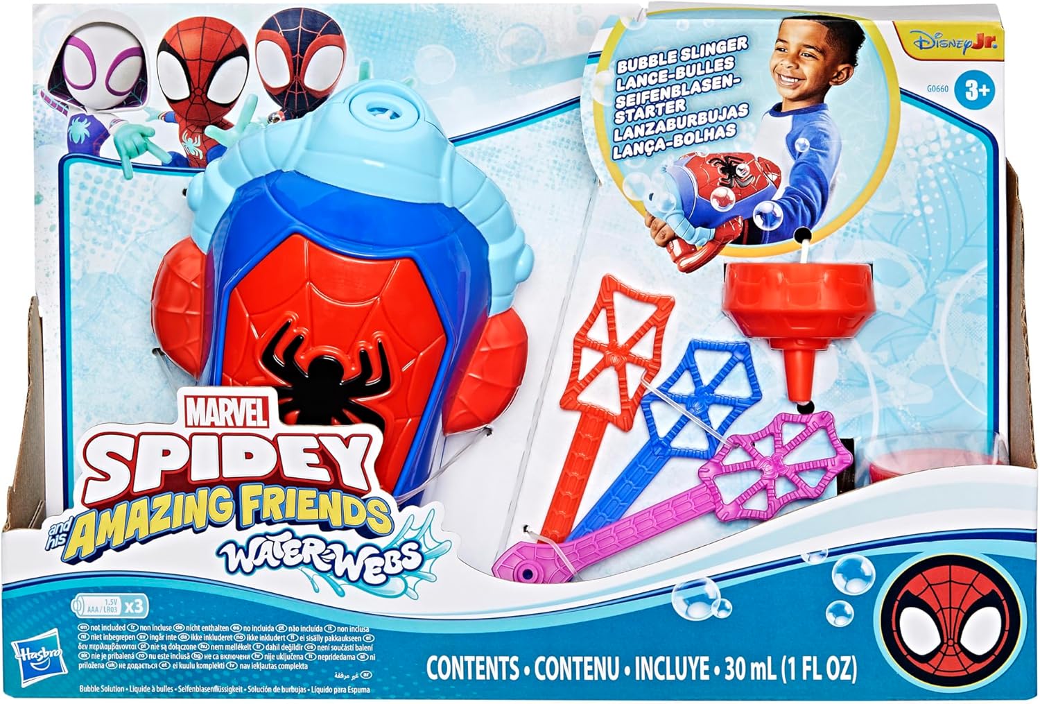 Hasbro - Spidey And His Amazing Friends Spidey Bubble Slinger G0660 Hasbro - Spidey And His Amazing Friends Spidey Bubble Slinger G0660