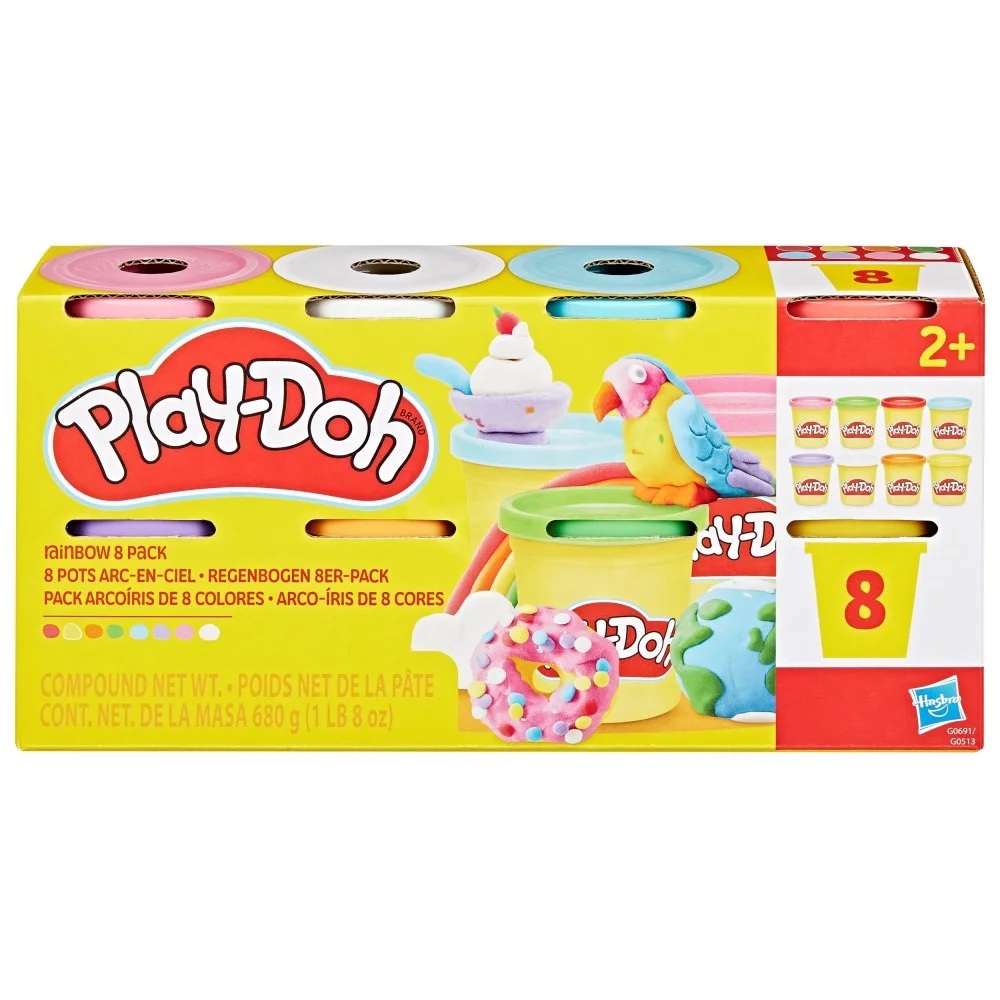 Hasbro Play Doh - Σετ 8 Βαζάκια, Rainbow G0691 (G0513) Hasbro Play Doh - Σετ 8 Βαζάκια, Rainbow G0691 (G0513)
