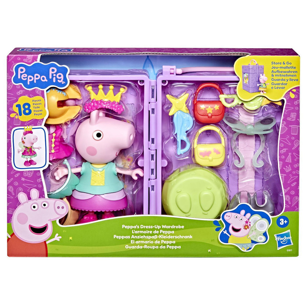 Hasbro - Peppa Pig, Peppa's Dress-Up Wardrobe G1017