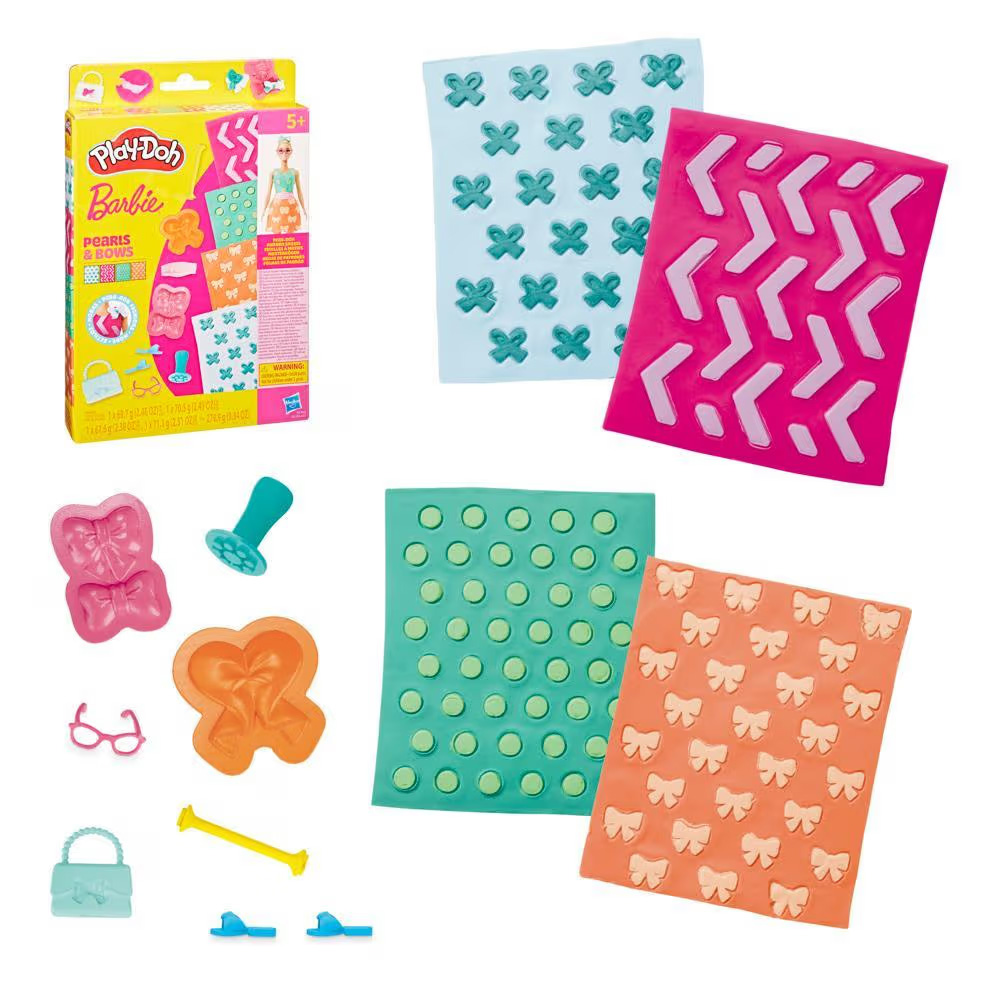 Hasbro Play Doh - Barbie Designer Patterns Packs Pearls And Bows G1365 (G1355)