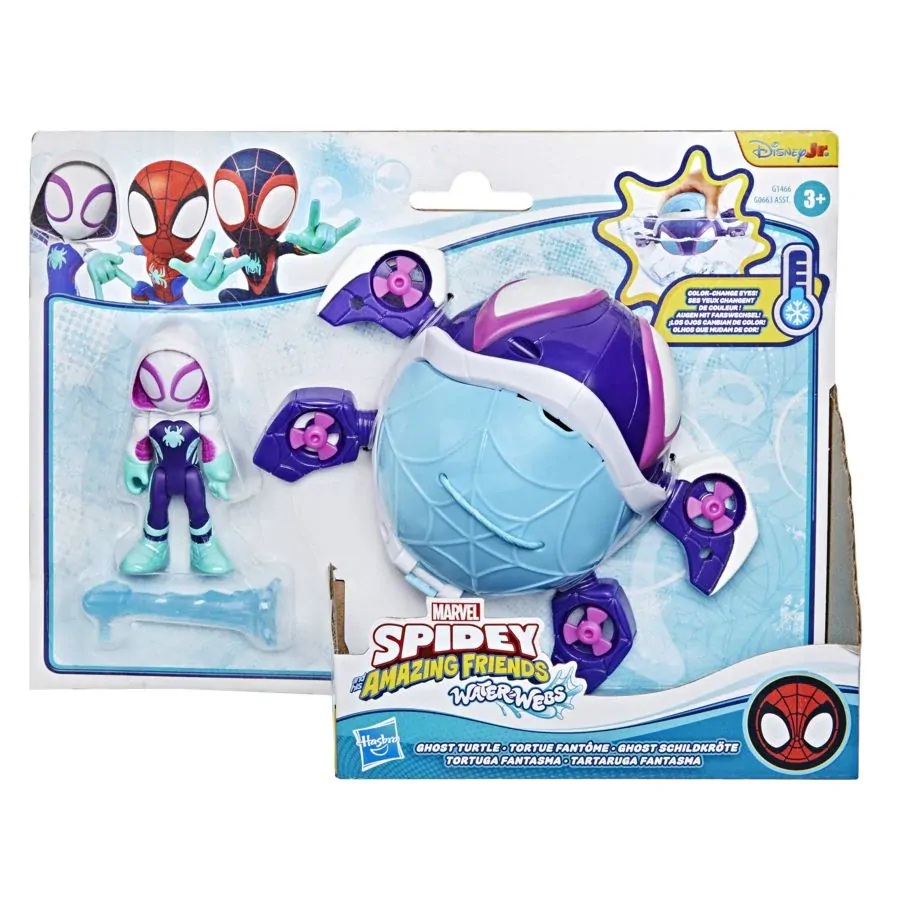 Hasbro - Marvel Spidey And His Amazing Friends Waterwebs, Ghost Turtle G1466 (G0663) Hasbro - Marvel Spidey And His Amazing Friends Waterwebs, Ghost Turtle G1466 (G0663)