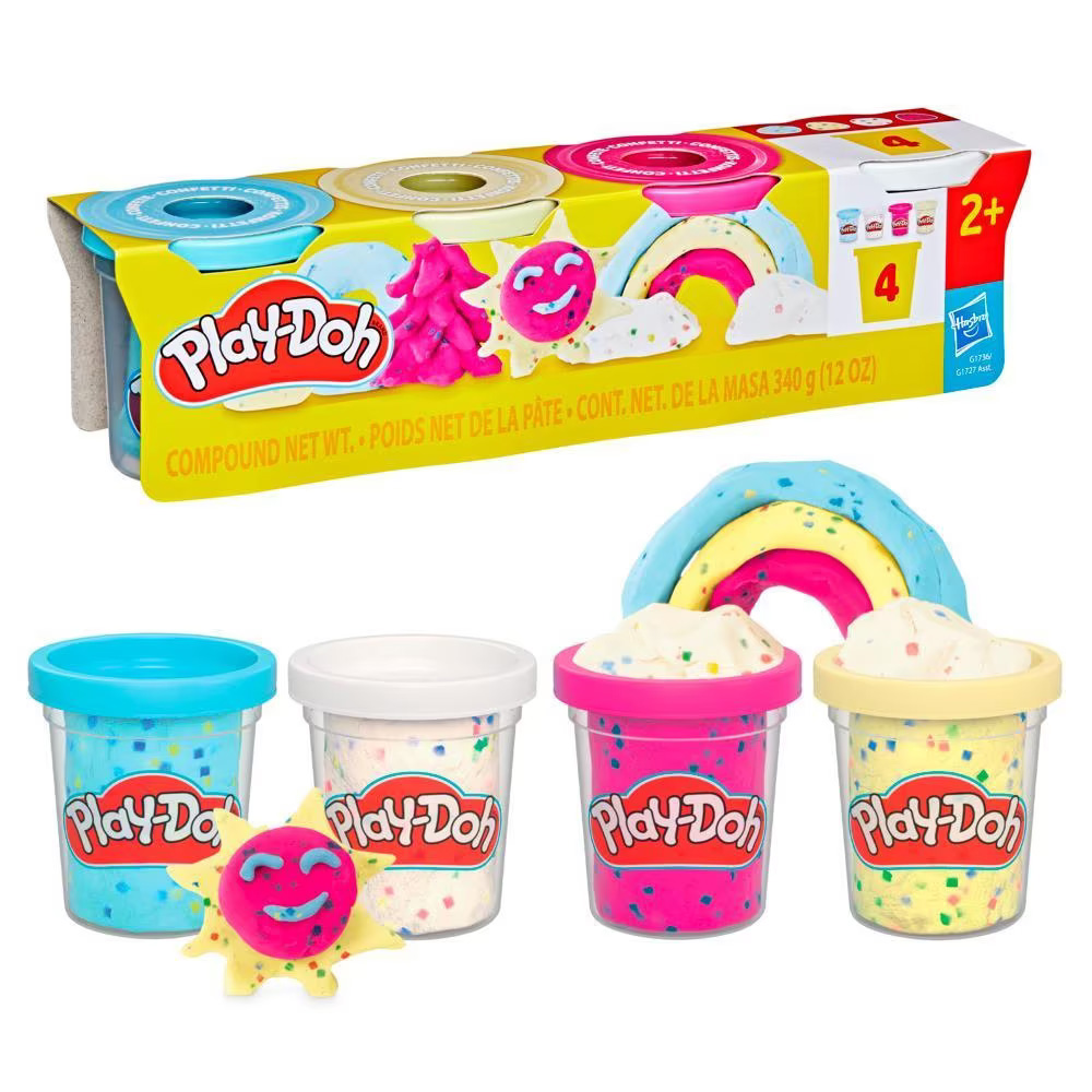 Hasbro Play Doh - Specialty 4 Confetti Compound G1736 (G1727)