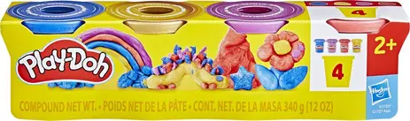 Hasbro Play Doh - Metallic Shine Compound 4 χρώματα G1737 (G1727)