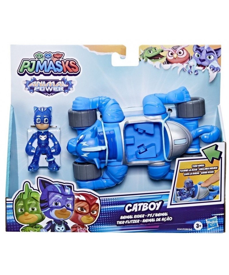 Hasbro Pj Masks - Φιγούρα & Όχημα, Animal Rider, Catboy F5341 (F5204)