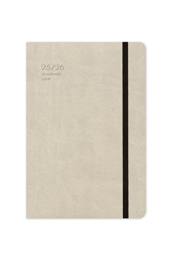 Adbook - Ακαδημαϊκό Ημερολόγιο Handy, Ημερήσιο 2025-2026 14x21cm, Beige HM-9234-40