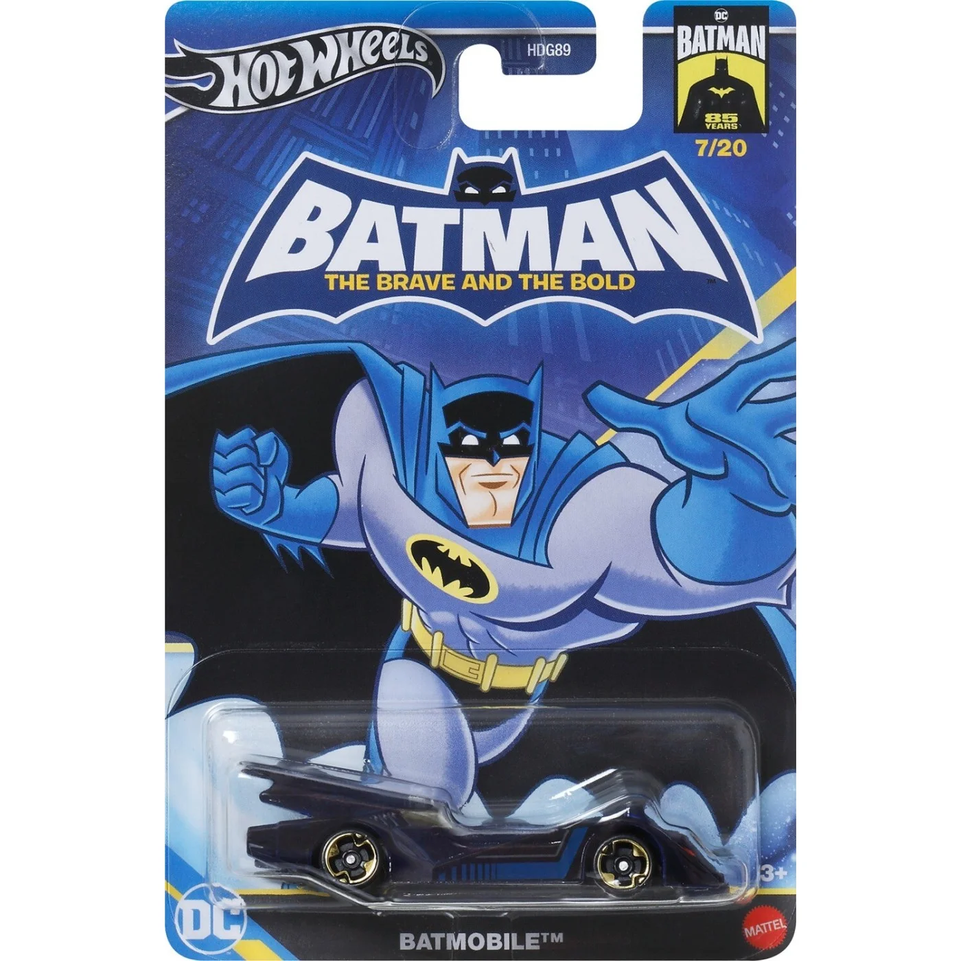 Mattel Hot Wheels – Αυτοκινητάκι, Batman, Batmobile  (7/20) HRW22 (HDG89)