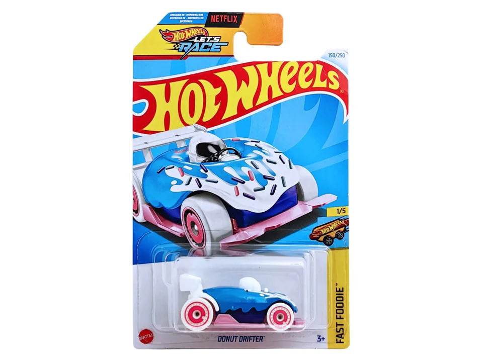 Mattel Hot Wheels - Αυτοκινητάκι HW Fast Foodie , Donut Drifter (1/5) HTD70 (5785)