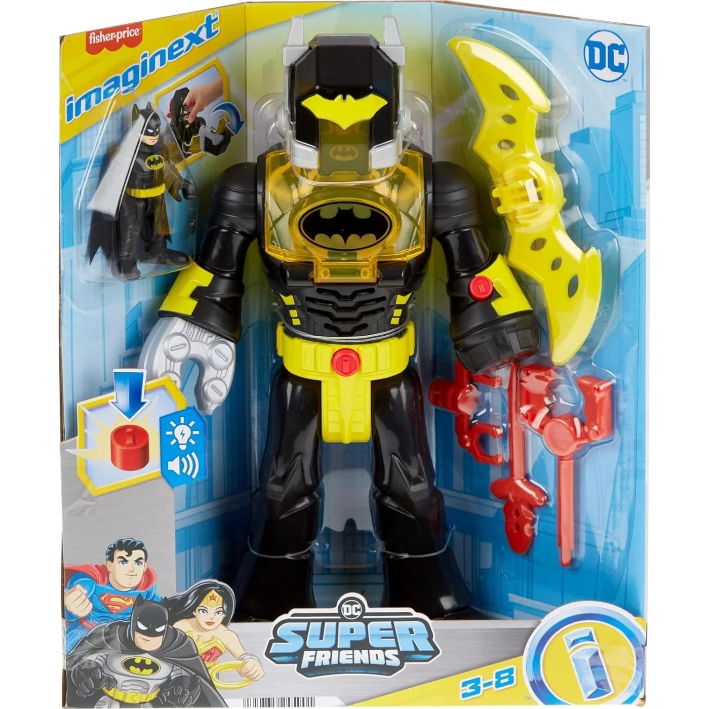 Fisher Price - Imaginext, Dc Friends Batman Insider Με Φώτα Και Ήχους HYG31 Fisher Price - Imaginext, Dc Friends Batman Insider Με Φώτα Και Ήχους HYG31