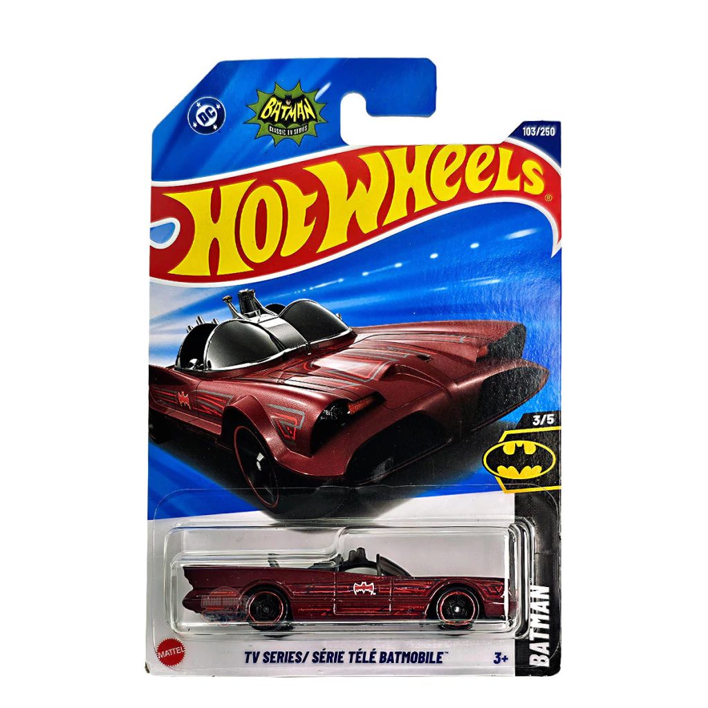 Mattel Hot Wheels - Αυτοκινητάκι Batman, Tv Series Batmobile (3/5) HYY05 (5785)